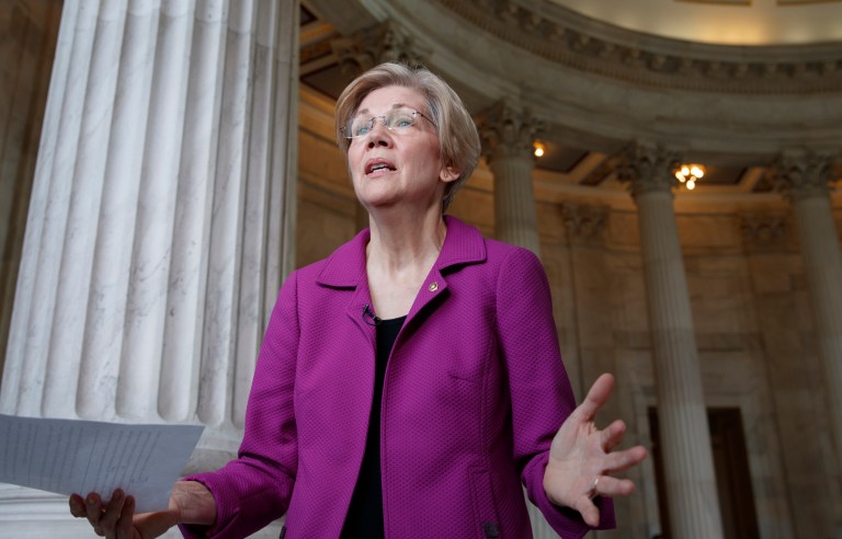 Sen. Elizabeth Warren is facing heat from a veterans' advocacy group back home in Massachusetts for her support of illegal immigrants and not prioritizing veterans issues. (AP Photo/J. Scott Applewhite)