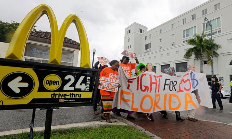 The board ruled McDonald's could not subpoena evidence to back its claim that it was protecting its brand. (AP Photo/Alan Diaz, File)