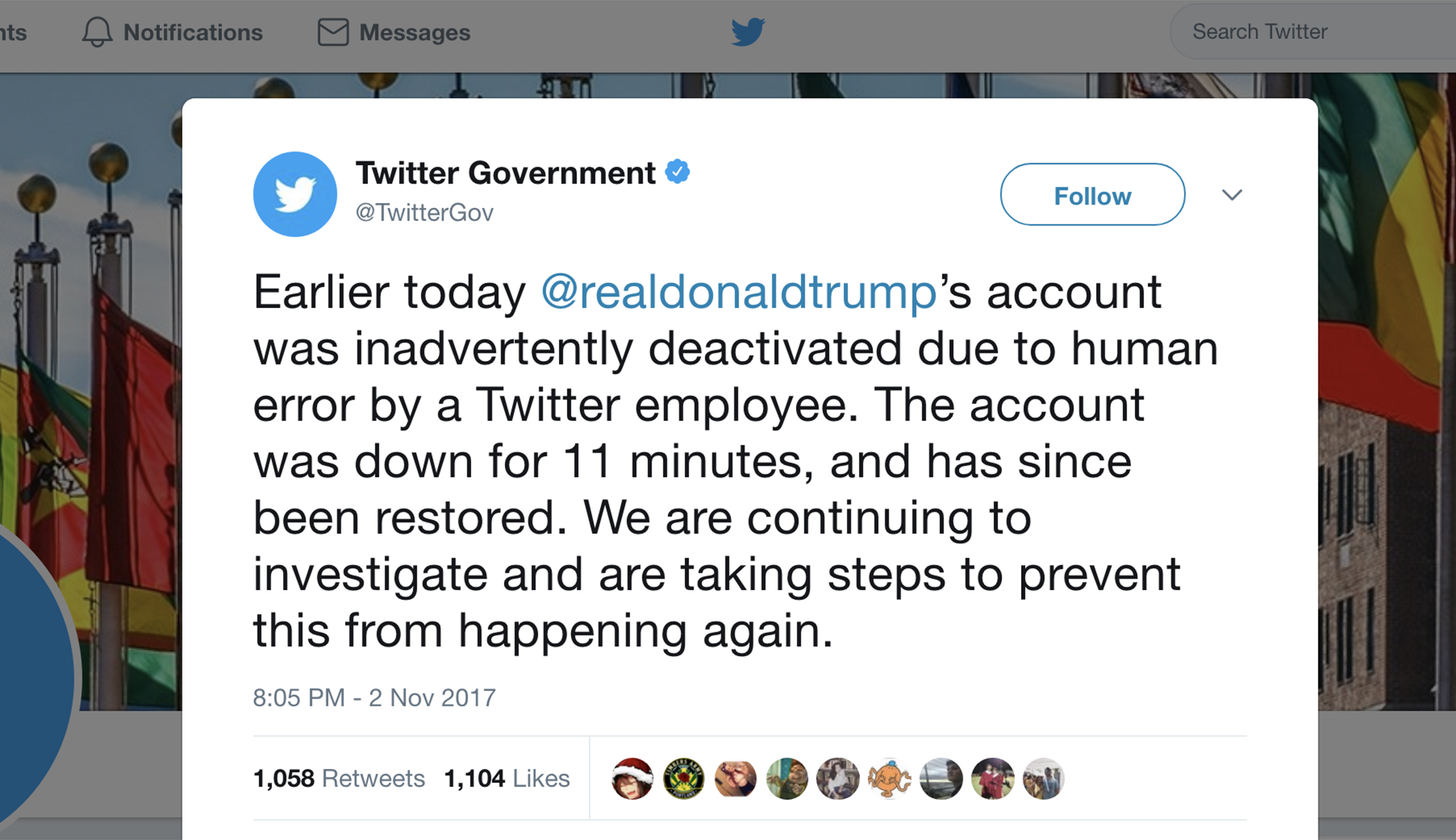 Twitter blames outgoing customer support employee for briefly deactivating Trump’s account
