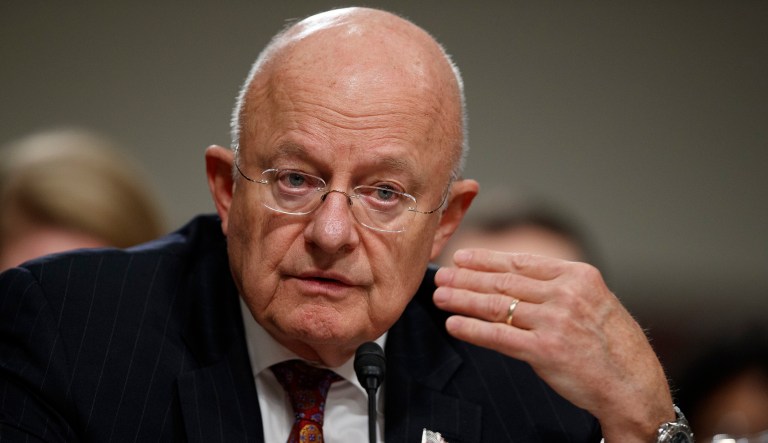 Director of National Intelligence James Clapper told the Senate that the intelligence community is not backing off its theory that Russia sought to undermine Hillary Clinton and boost President Trump during last year's election. (AP Photo/Evan Vucci)