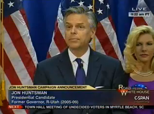 Exiting Huntsman demands GOP stop negative attacks