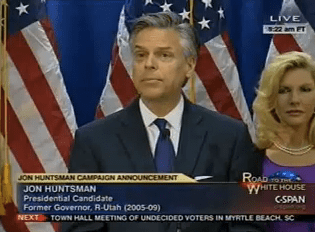 Exiting Huntsman demands GOP stop negative attacks