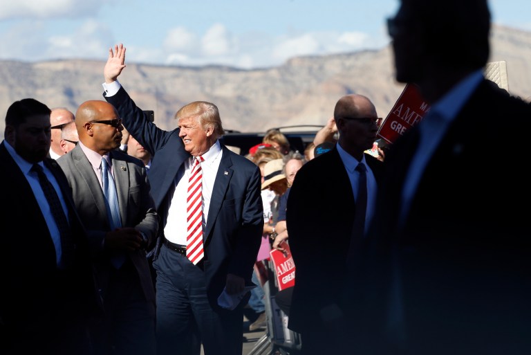 Trump's proposal would require former lawmakers to wait five years before becoming lobbyists. (AP Photo/ Brennan Linsley)