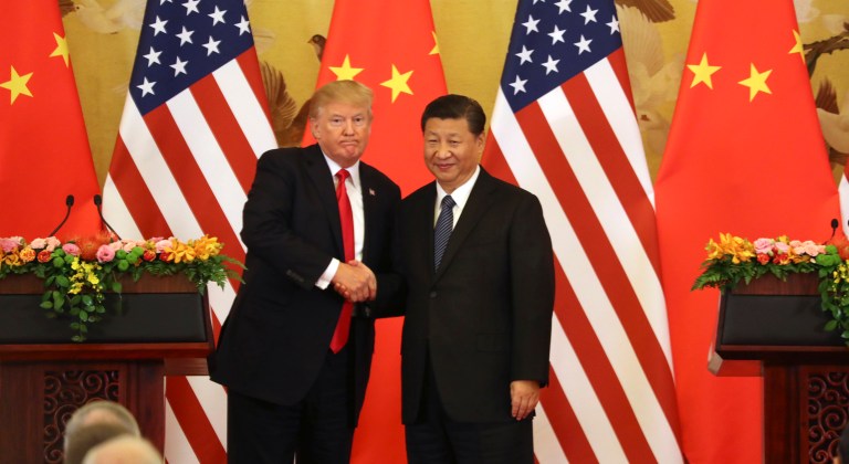 "I don't blame China," Trump said. "After all, who can blame a country for being able to take advantage of another country for the benefit of its citizens? I give China great credit."