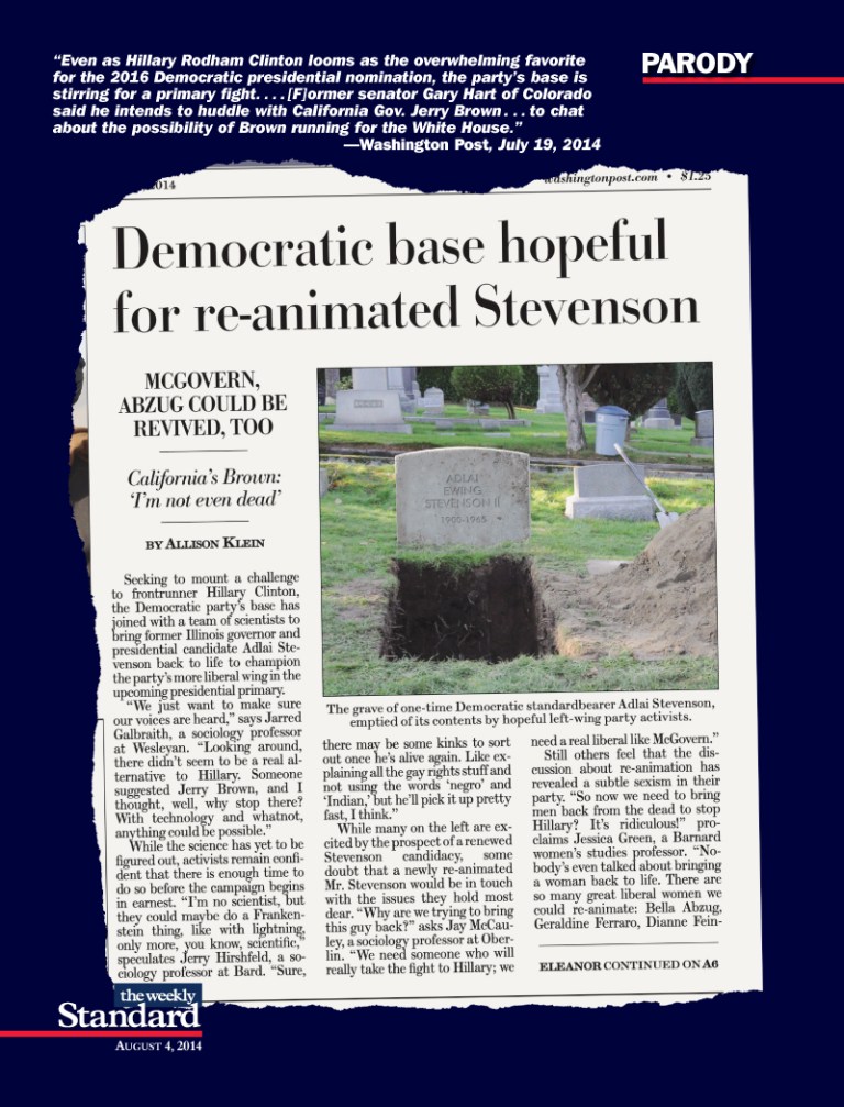 Who Will Bring the Democrats Back From the Dead?