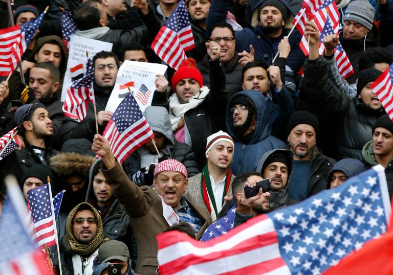 House Democrats ramped up their criticism of President Trump's executive order curtailing travel to the U.S. from seven Muslim-majority countries, holding an unofficial hearing in the Capitol Thursday to bring attention to the order's short-comings. (AP Photo/Kathy Willens)