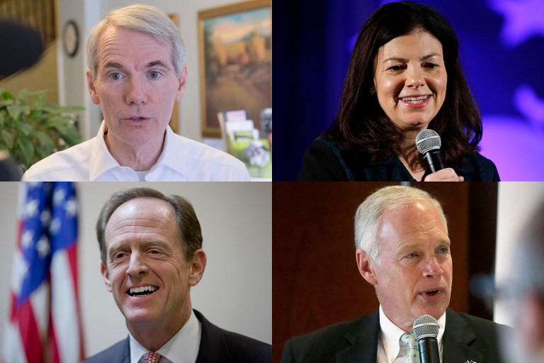 The ads will support Rob Portman, Kelly Ayotte, Ron Johnson and Pat Toomey. (AP Photos)