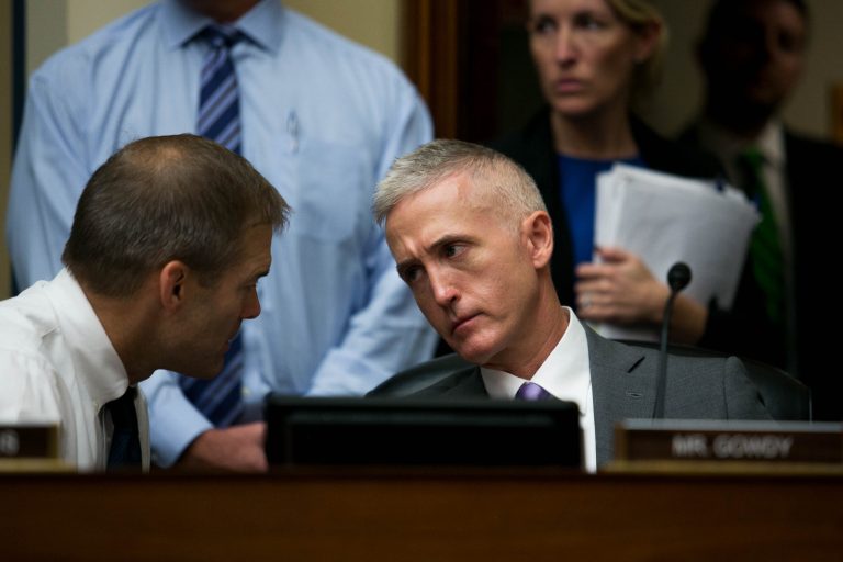 Gowdy fired back that Hanna doesn't serve on the committee and hasn't been briefed at all on its work. (Graeme Jennings/Washington Examiner)