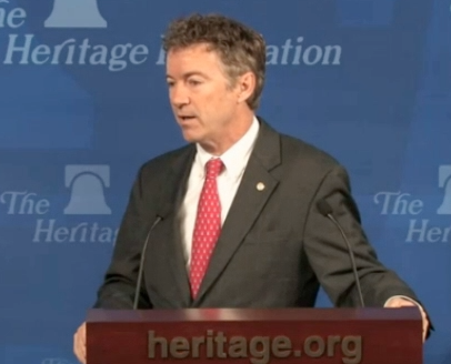 In Heritage speech, Sen. Rand Paul criticizes neo-conservative approach to foreign policy