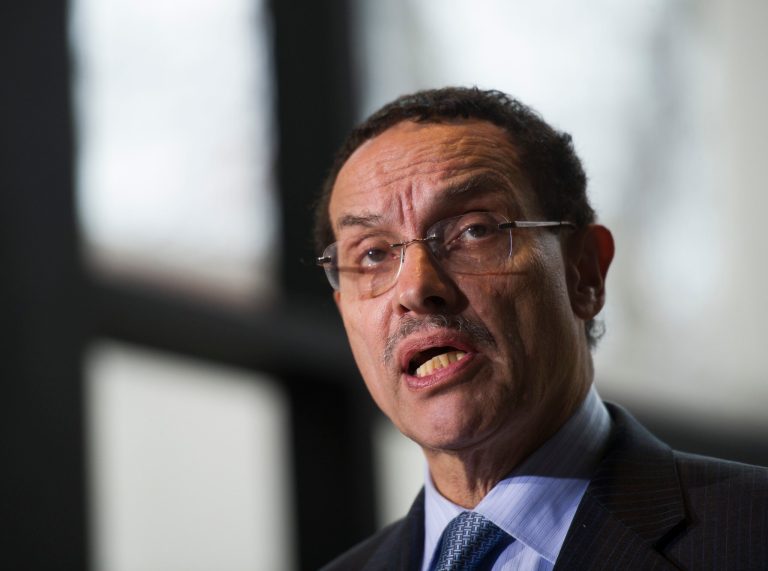 D.C. Mayor Vincent Gray, shown here on Dec. 6, had voiced support for a $10 minimum wage, as opposed to what was passed by the D.C. Council. (AP Photo/Cliff Owen)