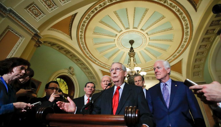 It was not clear what deals had been cut to get 50 Republican votes. (AP Photo/Alex Brandon)