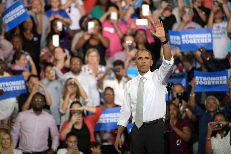 President Obama had a message for Americans as they watched election returns Tuesday night — the country will remain intact regardless of the outcome. (AP Photo/Phelan M. Ebenhack)
