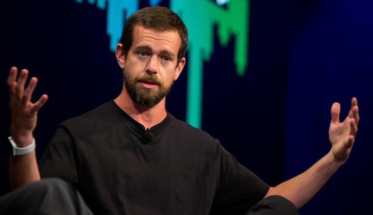 Jack Dorsey, co-founder and chief executive officer of Twitter Inc., speaks during an interview.
