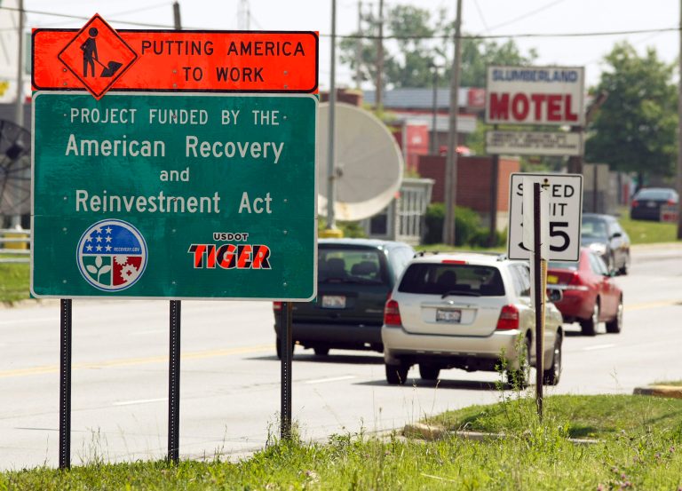 Keynesian economic theory was also at the heart of President Obama's $787 billion economic stimulus program in 2009. (AP Photo/Jim Prisching, File)