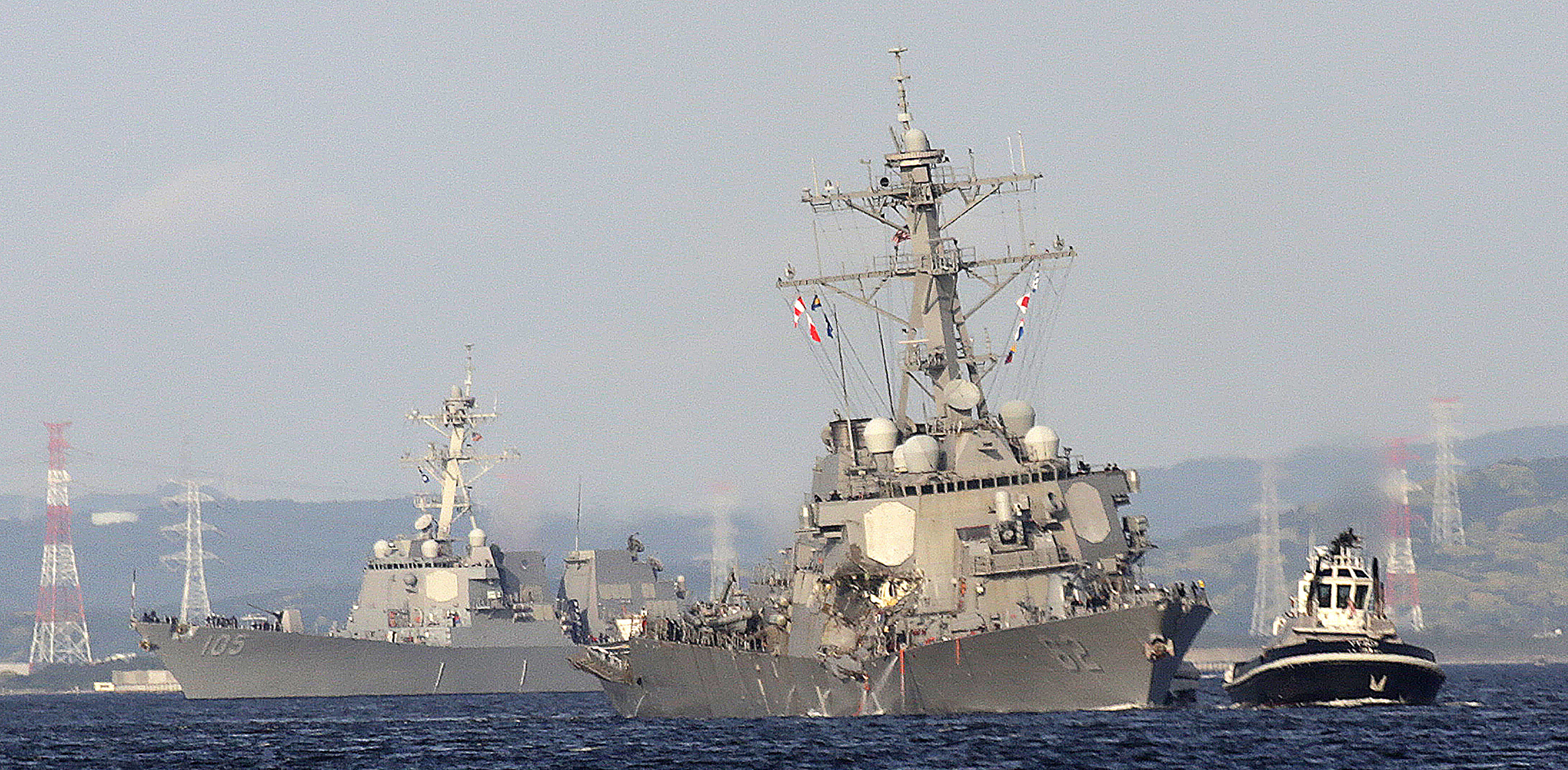 Seven missing sailors from damaged Navy destroyer confirmed dead