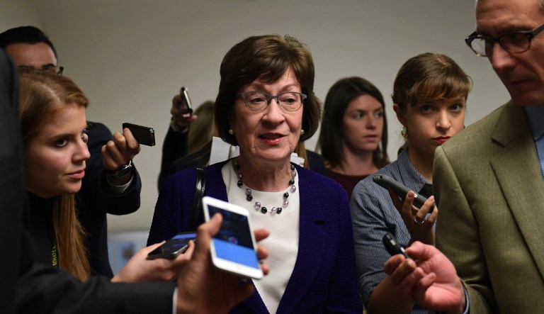 Sen. Susan Collins, R-Maine, said reinsurance funding should be added to a bipartisan Obamacare stabilization deal to blunt the impact of repealing the requirement that everyone buy insurance. (AP Photo/Susan Walsh)