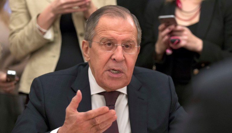 After Secretary of State Rex Tillerson said the American presence in Syria will extend beyond the defeat of the Islamic State, Russian Foreign Minister Sergey Lavrov said: 