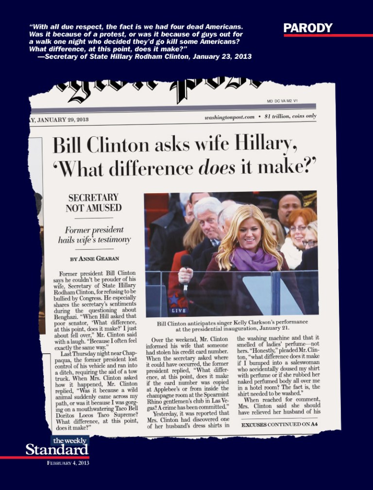 Assassination, adultery—what difference does it make?