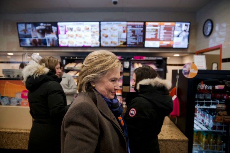 Perceptions of Hillary Clinton on the question of honesty are worse in New Hampshire than they were in Iowa, where 10 percent picked her in an exit poll. (AP Photo)