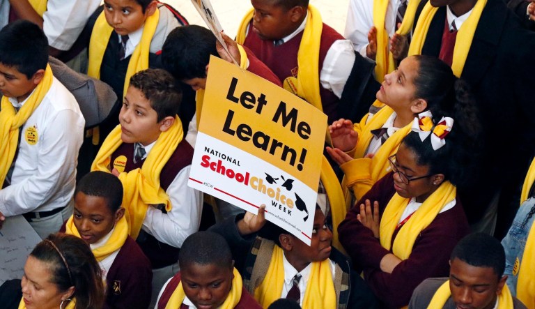 A new poll from the American Federation for Children shows that school choice is highly prized by parents and voters. (AP Photo/Rogelio V. Solis)
