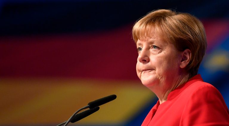 An American Muslim group is upset about the German chancellor's stance. (AP Photo/Martin Meissner)