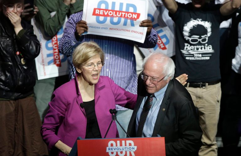 Now the plan is for arch-Socialist Bernie Sanders or Elizabeth Warren to win the presidency in 2020 for a slightly postponed takeover. (AP Photo/Steven Senne)