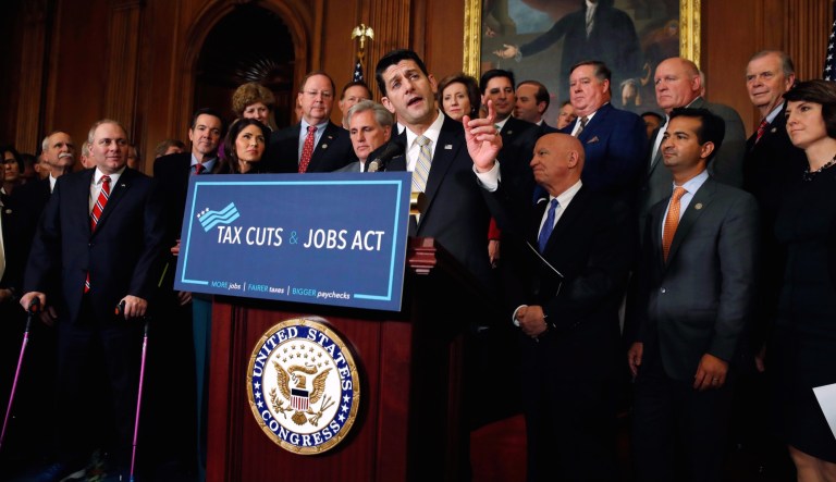Many House Republicans, including Speaker Paul Ryan of Wisconsin, have been reluctant to embrace the repeal of the Obamacare individual mandate in the Senate tax reform plan. (AP Photo/Jacquelyn Martin)