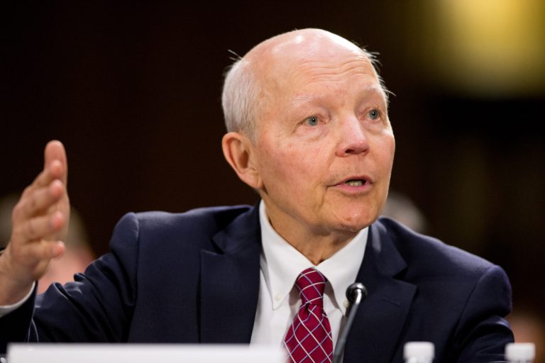 JohnÂ Koskinen told a Senate committee that the IRS remains committed to fixing issues stemming from a 2013 report that the agency was unfairly targeting select Republican political organizations applying for 501(c)(3) and 501(c)(4) status. (AP Photo)