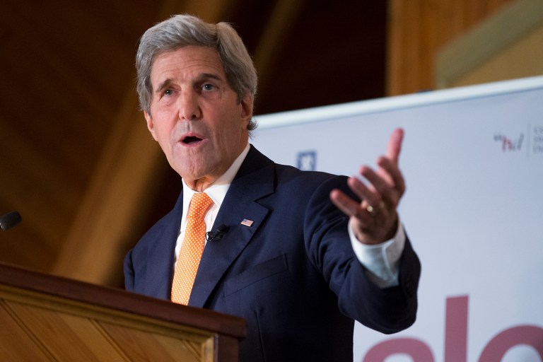 Secretary of State John Kerry warned that corruption is robbing governments around the globe of the money they should be collecting for themselves. (AP Photo/Evan Vucci, Pool)