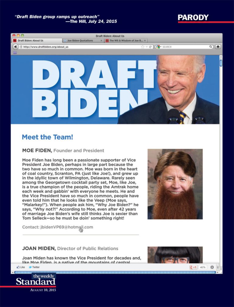 Joe vs. Donald: the contest of the century