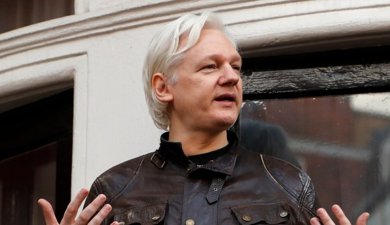 At risk, the notorious secrets-leaker explained, is Trump's ability to effectively communicate with the world via tweets. (AP Photo/Frank Augstein)