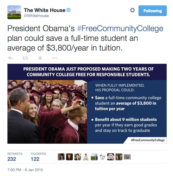 Obama’s ‘Free’ Community College Plan Could Cost $34B Per Year