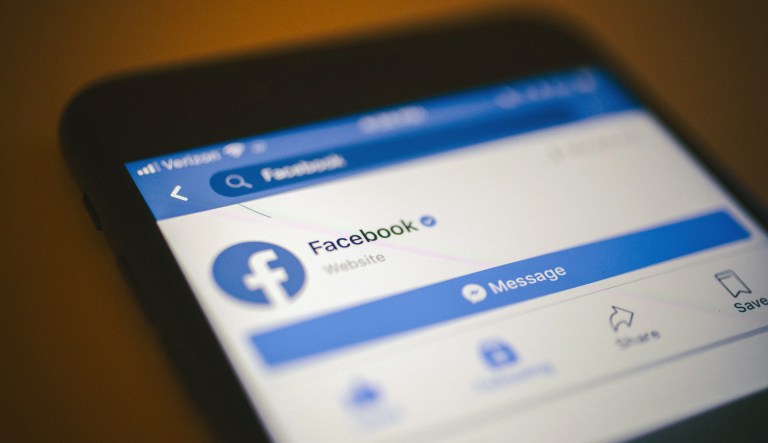 The Facebook app is displayed on an iPhone in an arranged photograph taken in New York on Thursday, July 26, 2018.