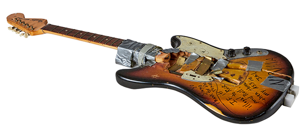Guitar smashed by Kurt Cobain expected to fetch up to $400,000 at auction