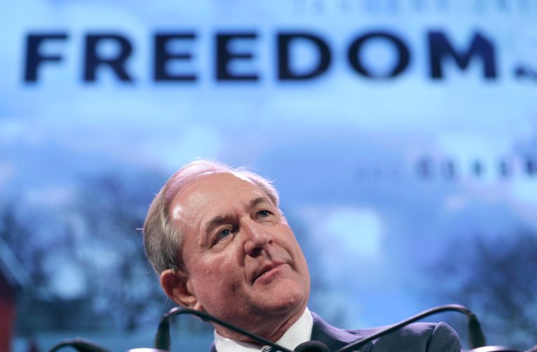 Former Virginia Gov. Jim GilmoreÂ said he expects to be in the candidate forum hosted Aug. 3 by the Manchester Union-Leader and from there step up his travels. (AP photo)