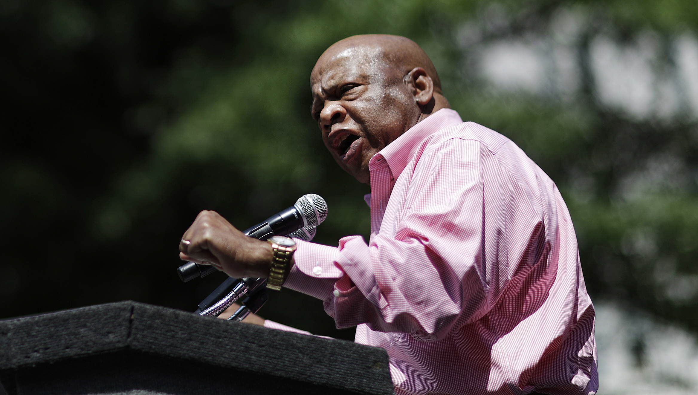 John Lewis encourages ‘necessary trouble’ against injustice in America