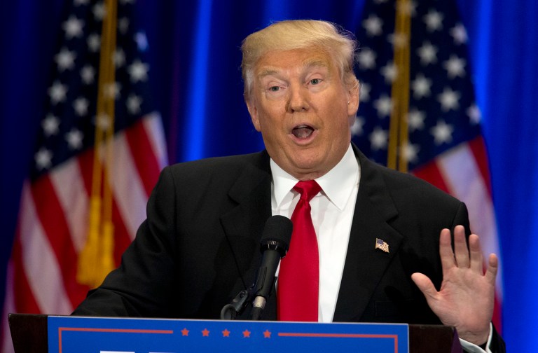Green card holders are reportedly included in President Trump's executive order to temporarily suspend immigration from seven Muslim-majority countries. (AP Photo/Mary Altaffer)