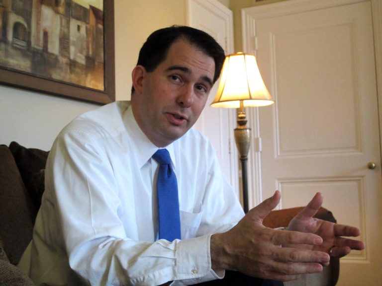 Wisconsin Gov. Scott Walker is trying to climb into the 2016 conversation as many Republican activists say they want their next presidential nominee to be a governor. (AP Photo/Scott Bauer, File)