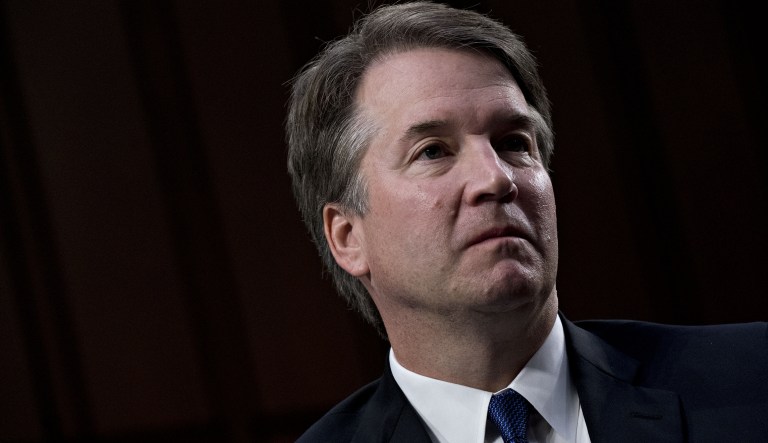 Brett Kavanaugh, U.S. Supreme Court associate justice nominee for U.S. President Donald Trump, listens during a Senate Judiciary Committee confirmation hearing in Washington, D.C., U.S., on Tuesday, Sept. 4, 2018. If confirmed, Kavanaugh would fortify the high court's conservative majority, and spotlight the rightward march of the federal judiciary under Trump and the GOP-controlled Senate.