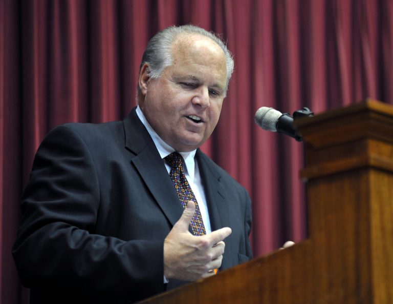 Rush Limbaugh doesn't see it that way, and praised Marco Rubio and Ted Cruz on Monday afternoon for being the only two GOP candidates who are willing to sound the alarm on Obama's supposed intentions. (AP Photo/Julie Smith)