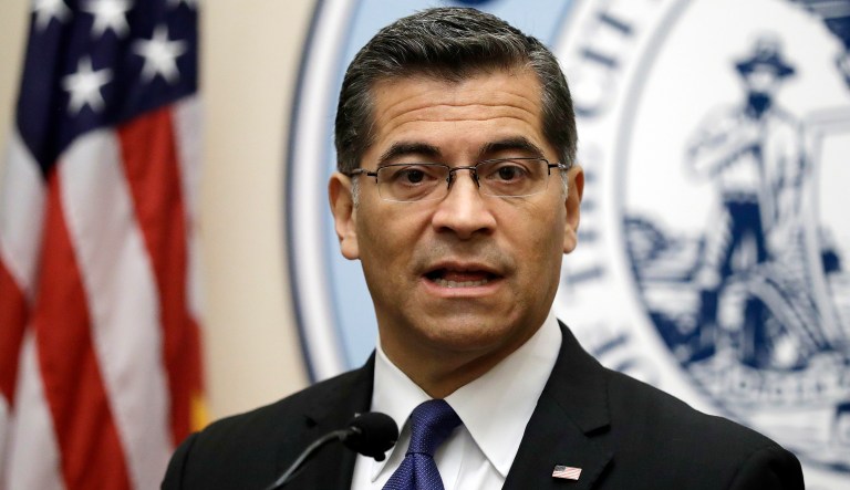 California Attorney General Xavier Becerra asked for a preliminary injunction against the Trump administration's decision to withhold a law enforcement grant to the state, but a federal judge of the U.S. District Court for the Northern District of California ruled against taking that step. (AP Photo/Marcio Jose Sanchez)
