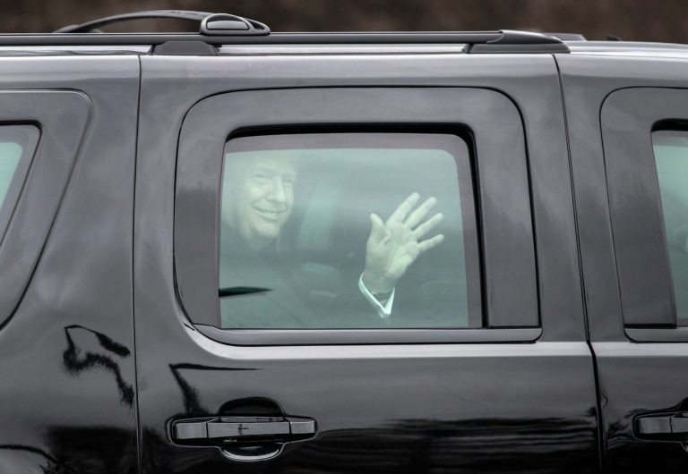 To be seen, protesters targeting President Trump's State of the Union motorcade recommend standing with flashlights on the right side of the road because he sits on the right side of the limo. (AP Photo/Carolyn Kaster)