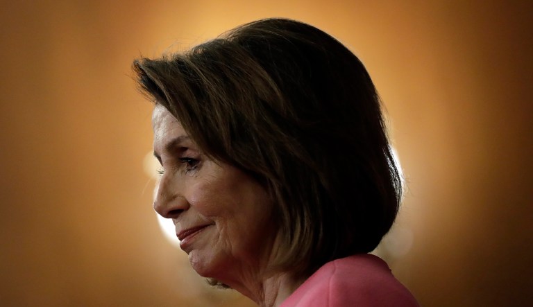 House Minority Leader Nancy Pelosi, a Democrat from California, pauses while speaking during a news conference on Capitol Hill in Washington, D.C., on Wednesday, Nov. 7, 2018.