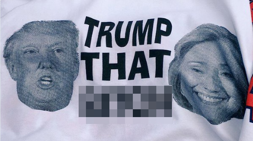 Team Hillary horrified at ‘Trump That Bitch’ T-shirts at Trump rally