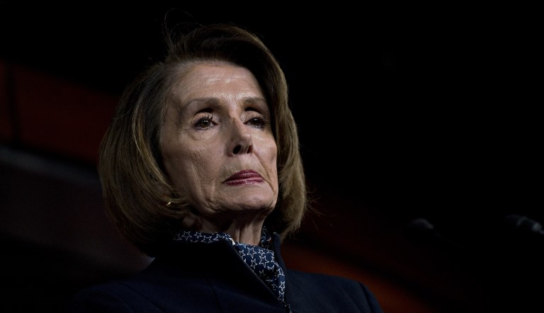 House Minority Leader Nancy Pelosi, D-Calif., listens to a question during a news conference on Capitol Hill in Washington, D.C., on Thursday, Dec. 13, 2018.