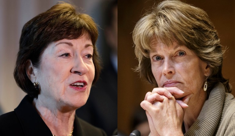 The two centrist Republicans said the 