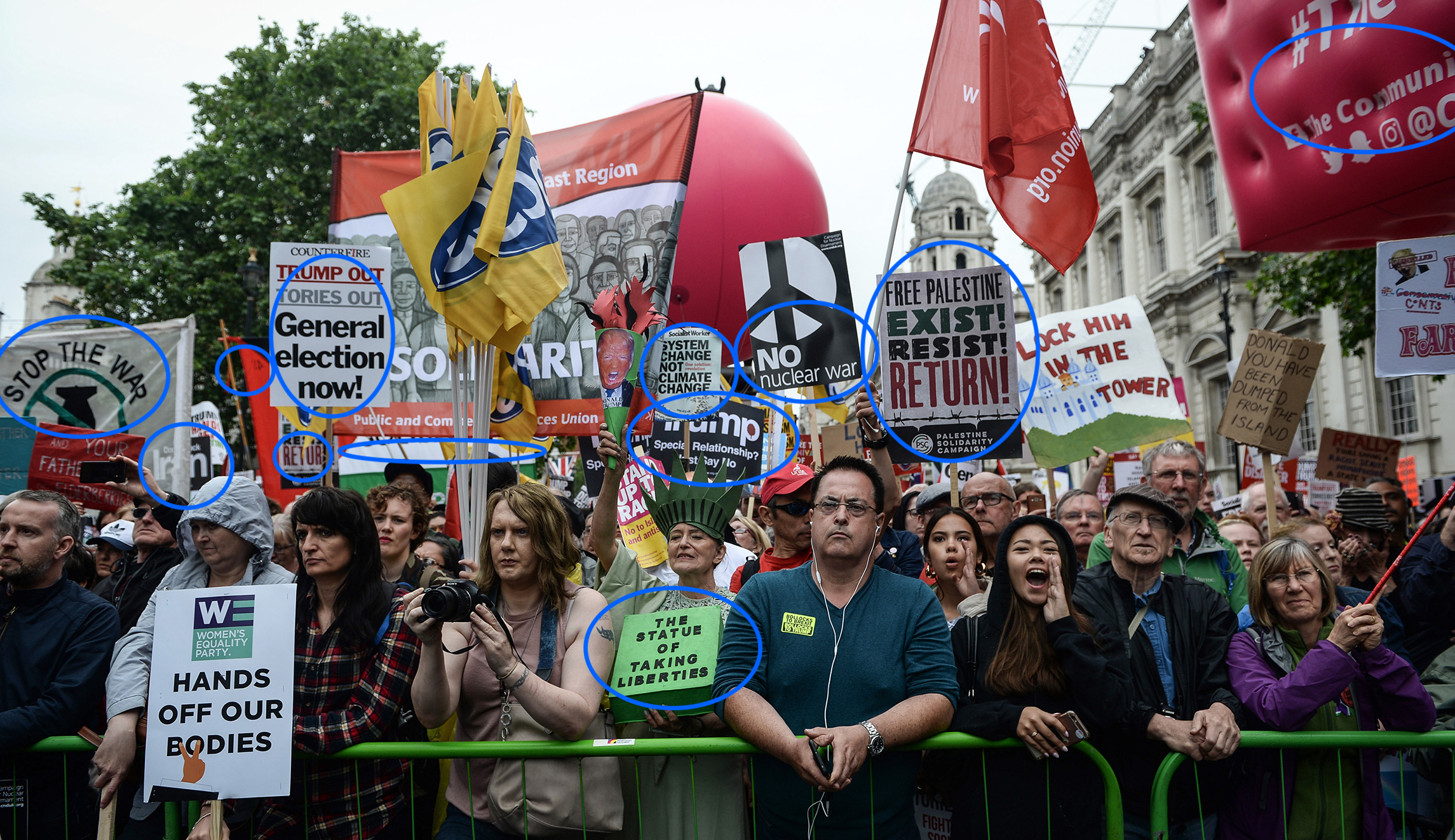 Politics And Protest On Day Two Of President Trump's U.K. Trip