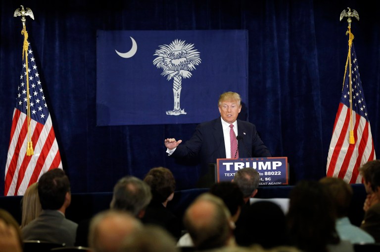 Donald Trump launched his harshest attacks yet on Cruz in the final days before the South Carolina primary. (AP Photo/Matt Rourke)