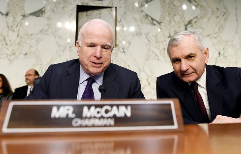 Sens. John McCain and Jack Reed said at a hearing that they want to discuss BRAC with Defense Secretary Jim Mattis. (AP Photo/Susan Walsh)