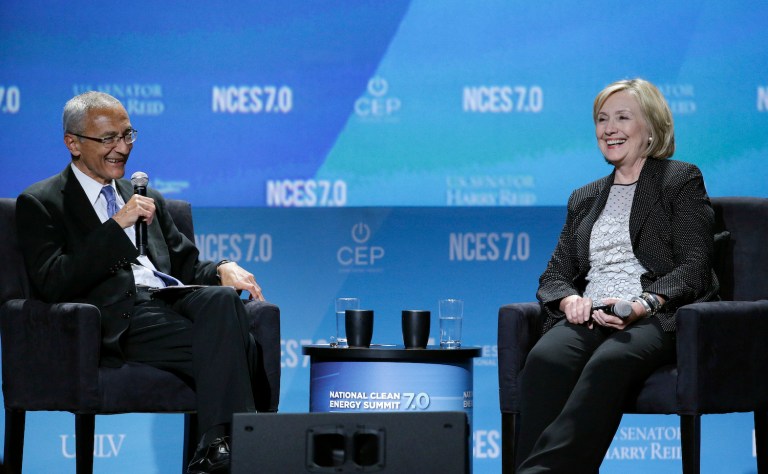 He suggested that she could refer to Obama's climate rules without inflicting any harm on her campaign. (AP Photo/John Locher, File)